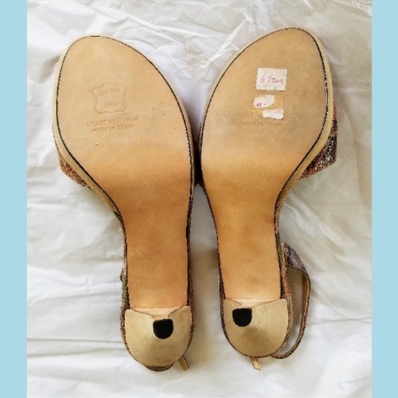 New STUART WEITZMAN Textured Leather shoes - Picture 5 of 5